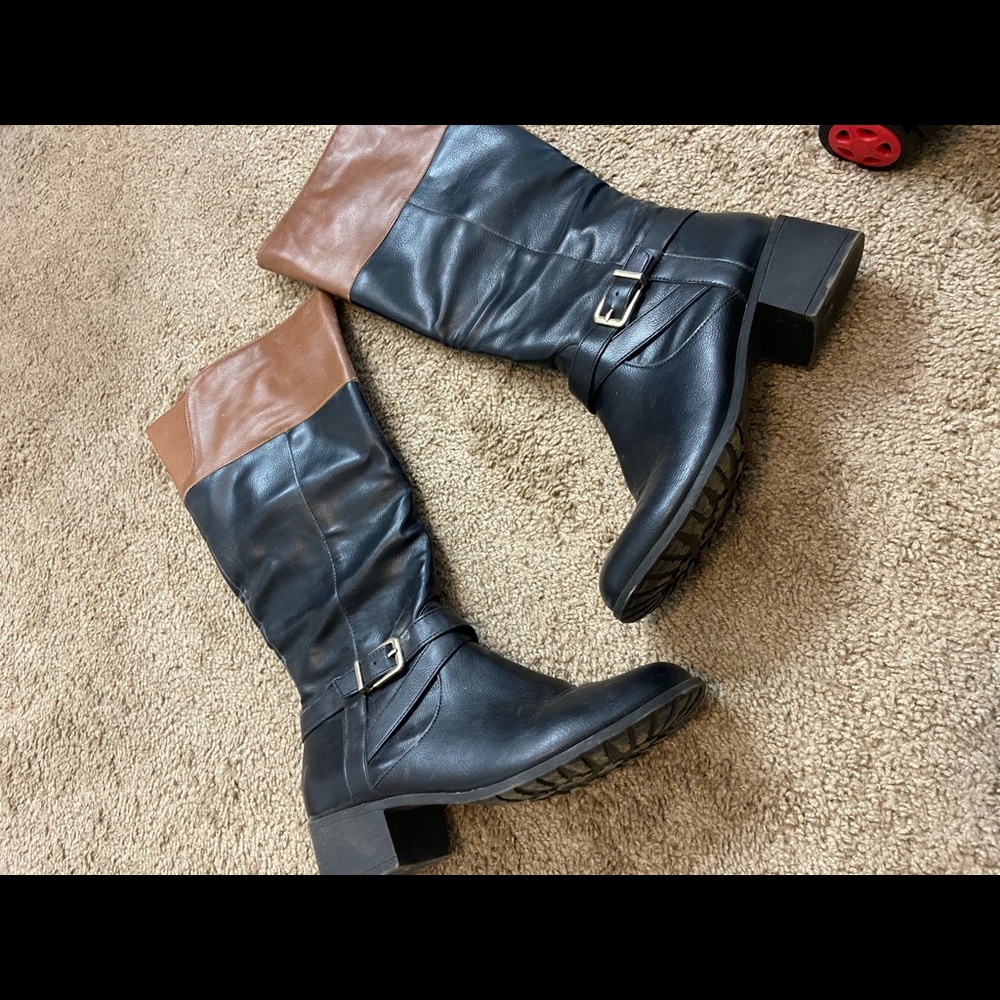 Leather boots